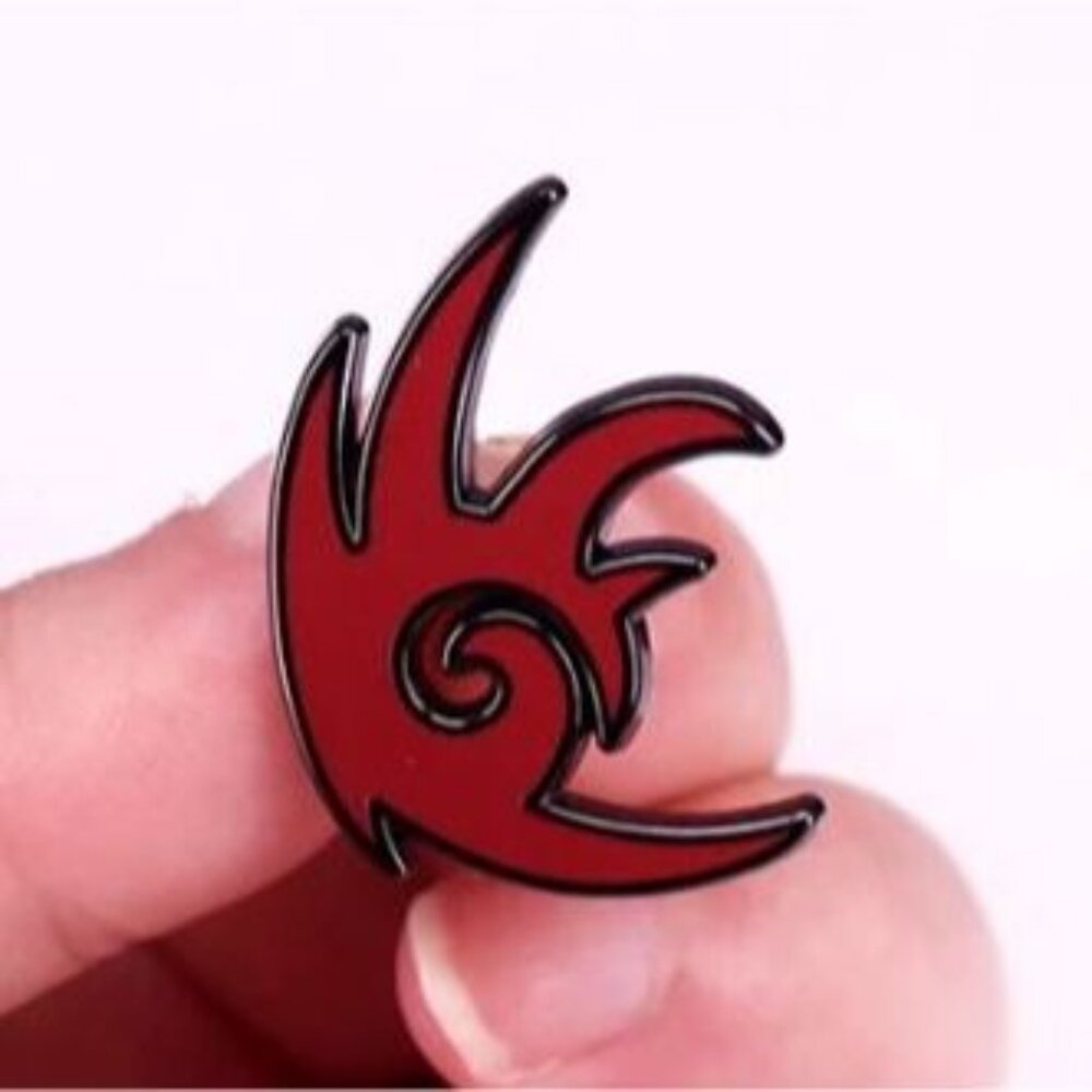 Shadow the Hedgehog Logo Enamel Pin – Sonic Series Dark Chaos Emblem
